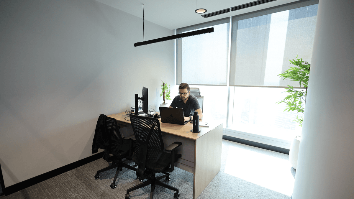 Colleagues celebrating success